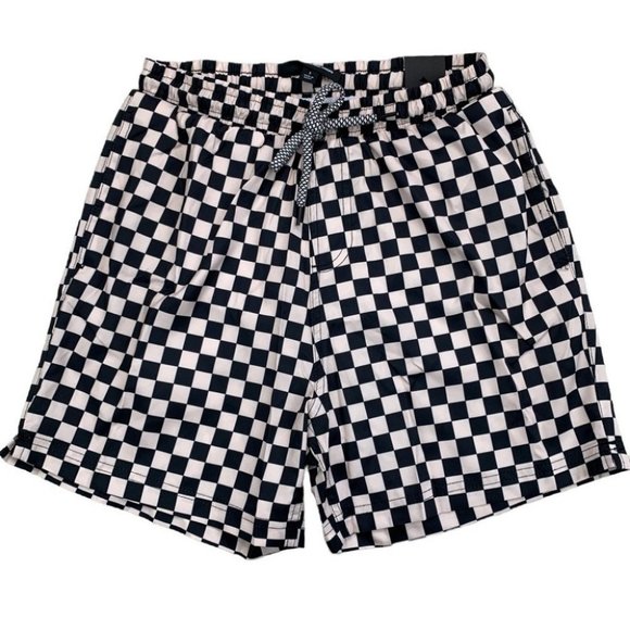 INC International Concepts Other - INC INTERNATIONAL CONCEPTS Black White Checker Swim Shorts Trunks Small